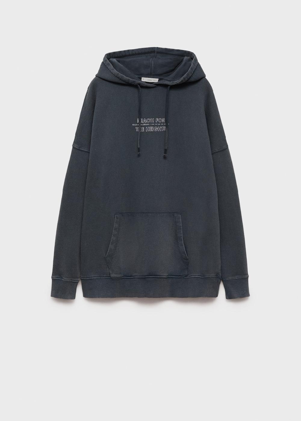 Mango Sudadera oversize mensaje