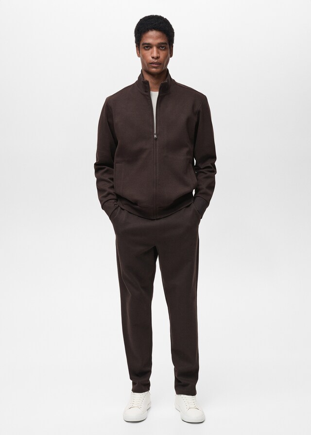 Mango Sudadera Perkins Algodón Cremallera