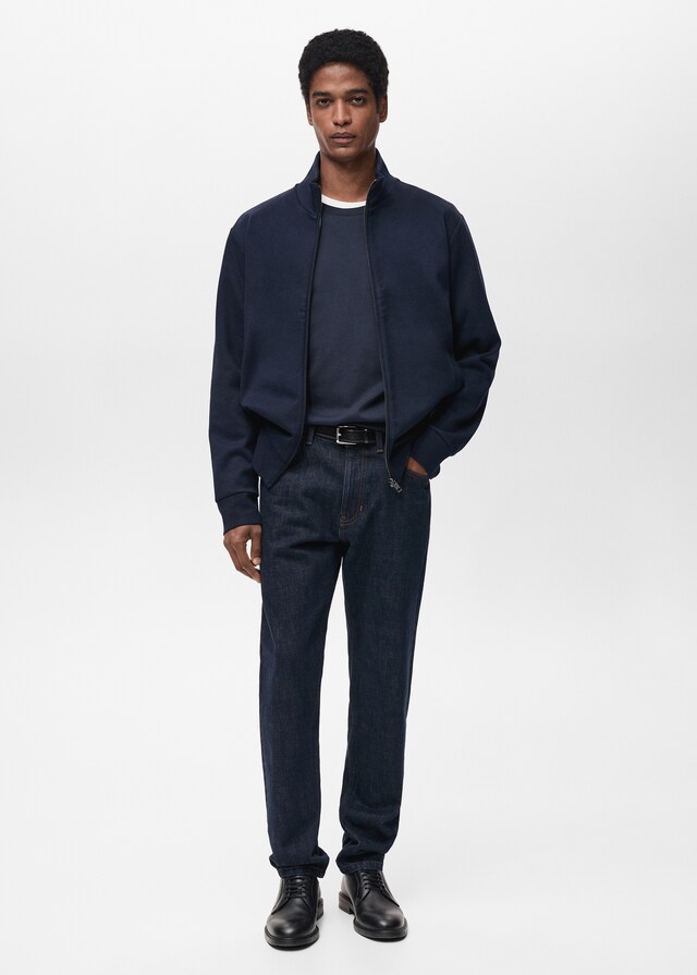 Mango Sudadera Perkins Algodón Cremallera