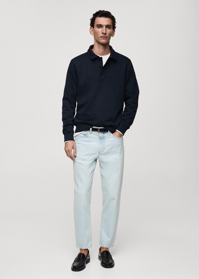 Mango Sudadera Polo Perchada Regular Fit