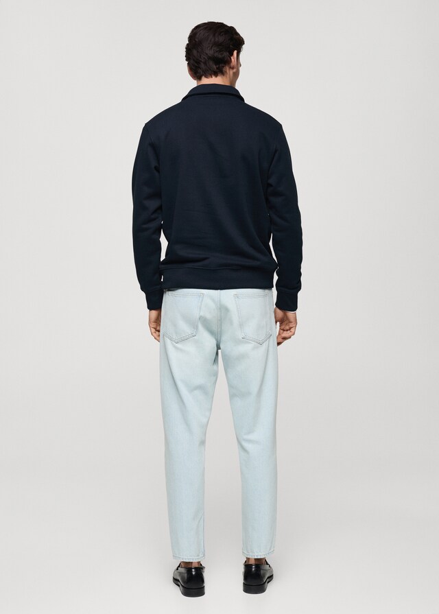 Mango Sudadera Polo Perchada Regular Fit