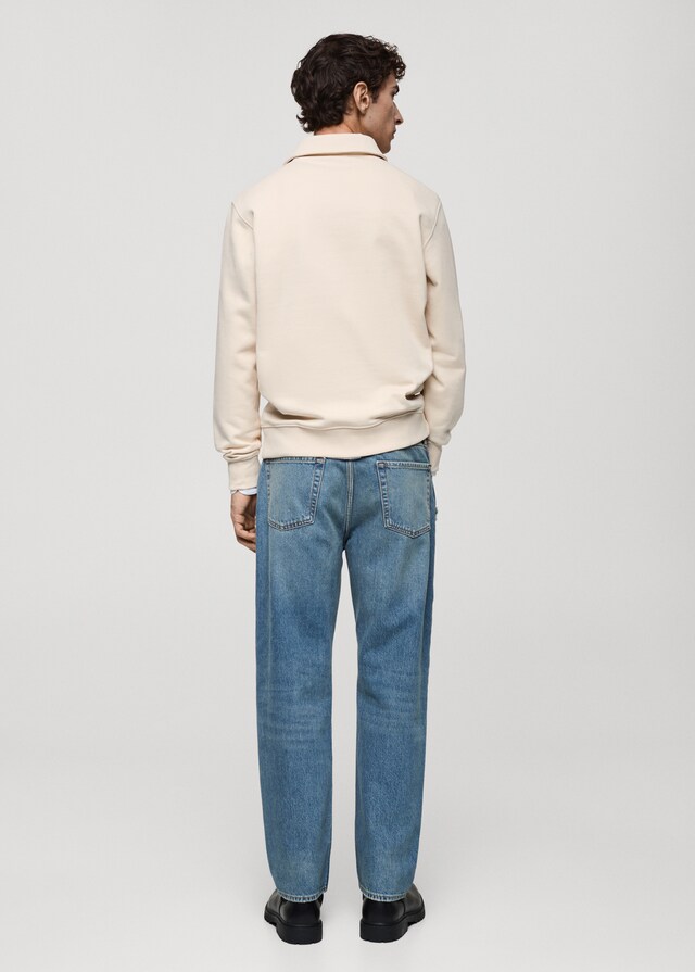 Mango Sudadera Polo Perchada Regular Fit