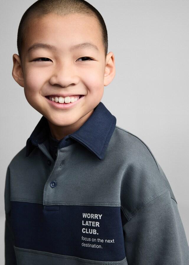 Mango Sudadera Polo Rayas