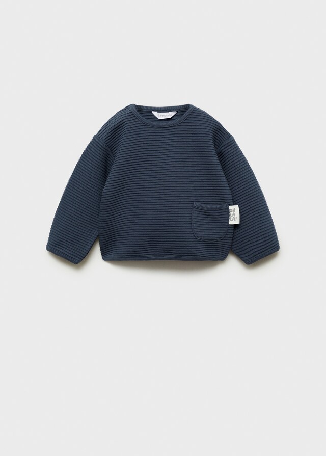 Mango Sudadera Punto Textura