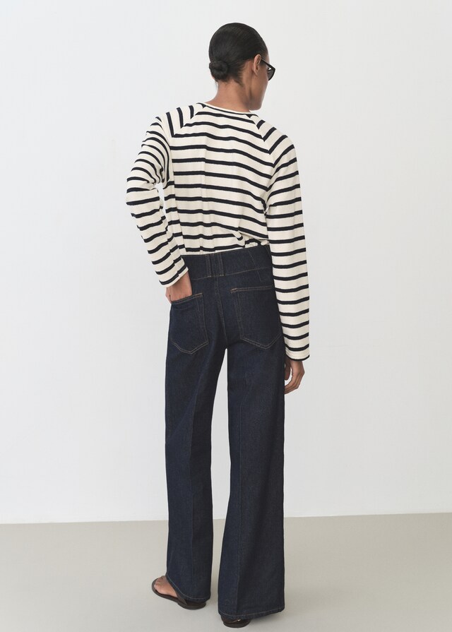 Mango Sudadera Rayas Cuello Redondo