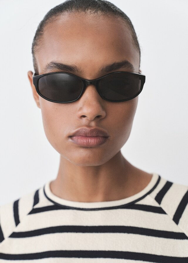 Mango Sudadera Rayas Cuello Redondo