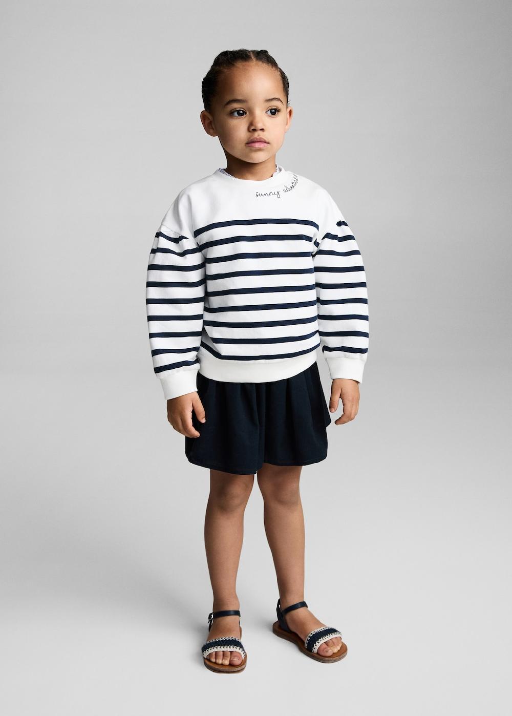 Mango Sudadera rayas mensaje