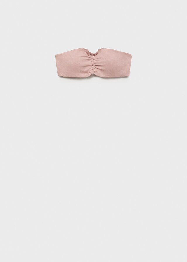Mango Top Bandeau Fruncido