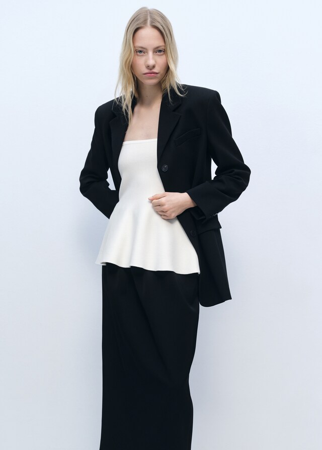 Mango Top Bandeau Punto Evasé