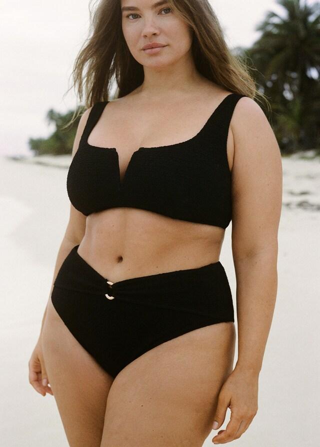 Mango Top Bikini Efecto Toalla