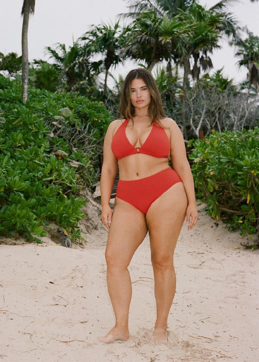 Mango Top bikini textura anilla decorativa