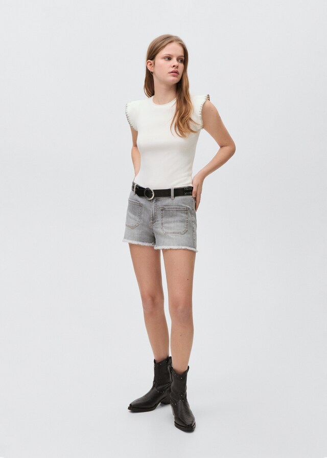 Mango Top Detalle Volante