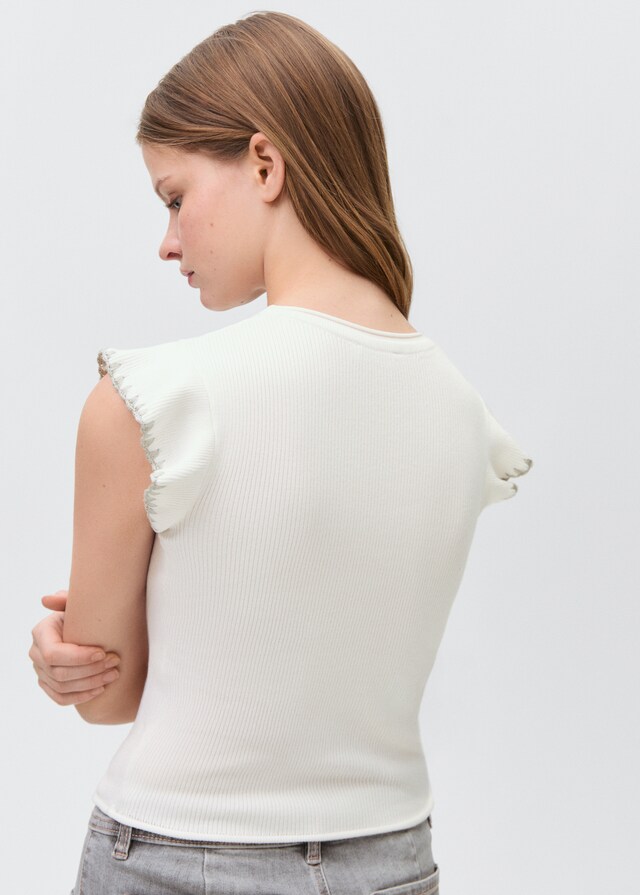 Mango Top Detalle Volante