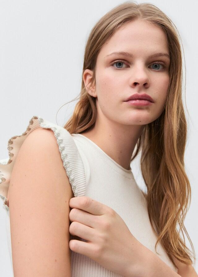 Mango Top Detalle Volante