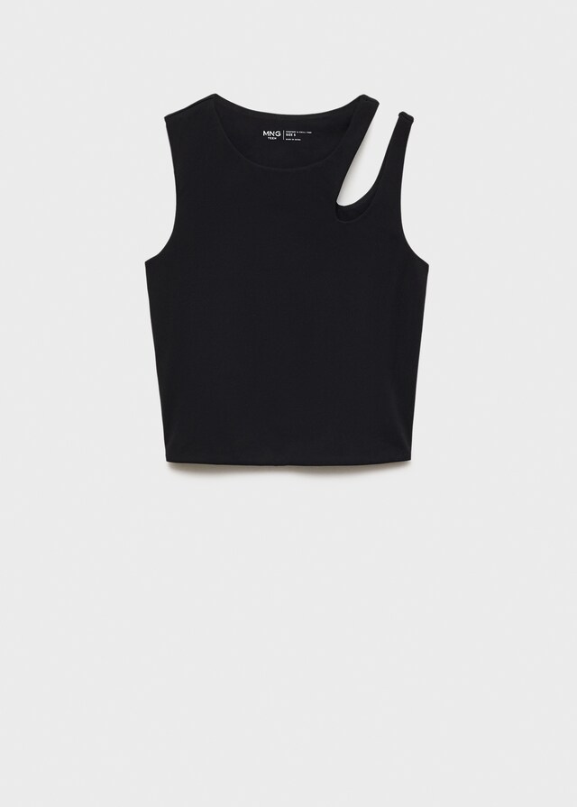 Mango Top Diseño Asimétrico