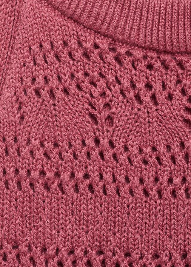 Mango Top Punto Calado Algodón