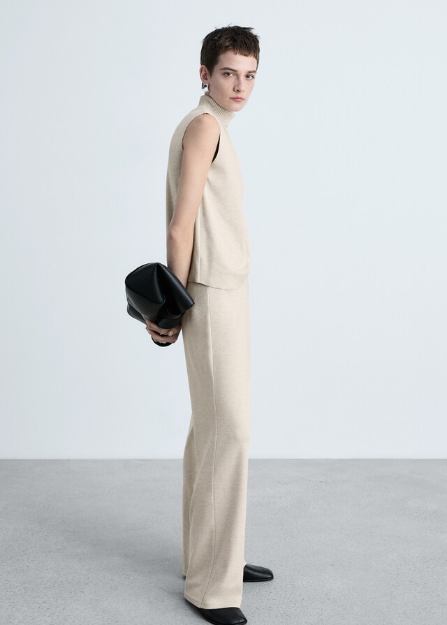 Mango Top Punto Cuello Alto