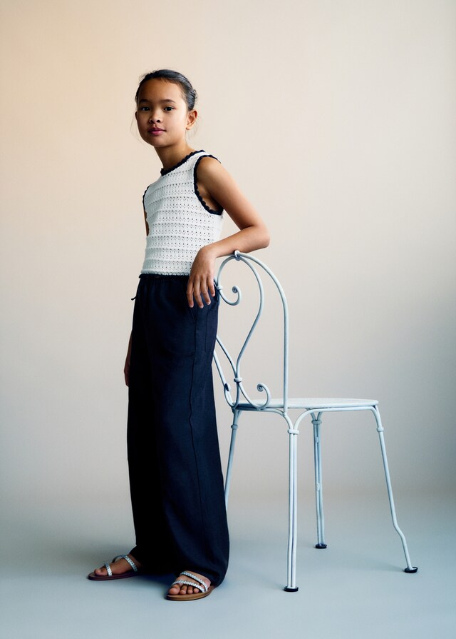 Mango Top Punto Terminaciones En Contraste