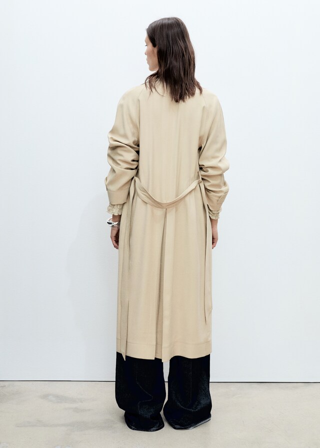 Mango Trench Soft Cinturón