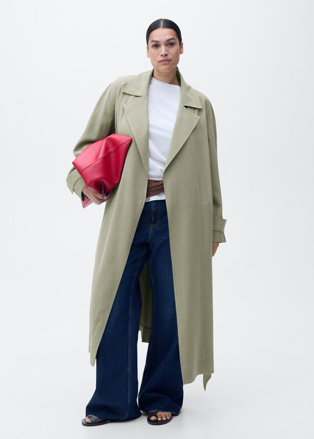 Mango Trench Soft Cinturón