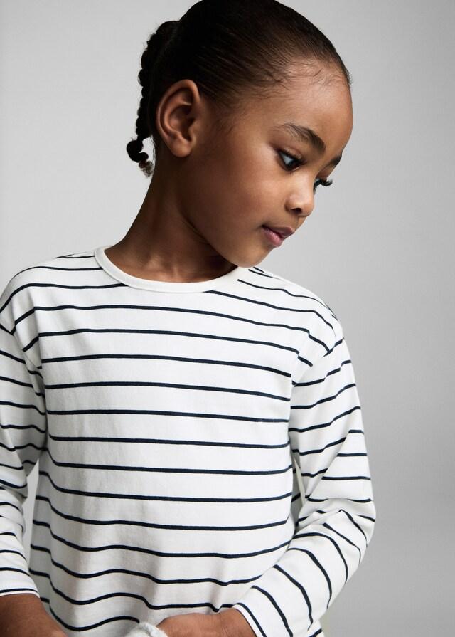 Mango Vestido Algodón Rayas