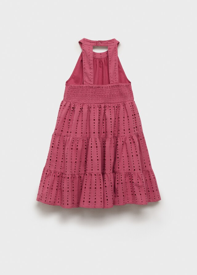 Mango Vestido Bordados Volantes