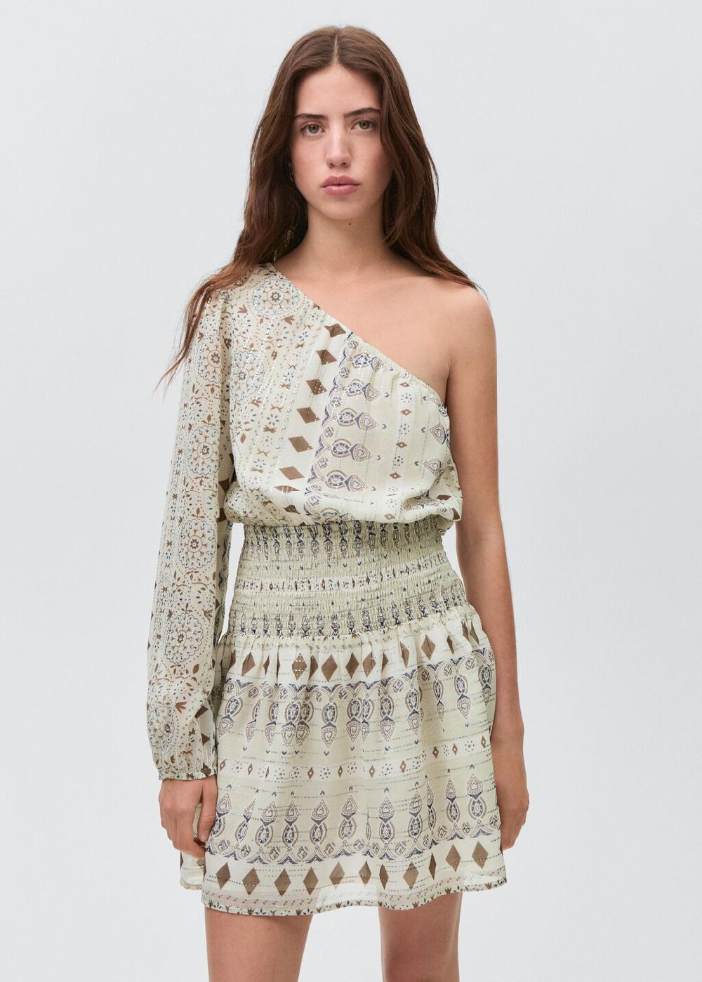 Mango Vestido corto asimétrico