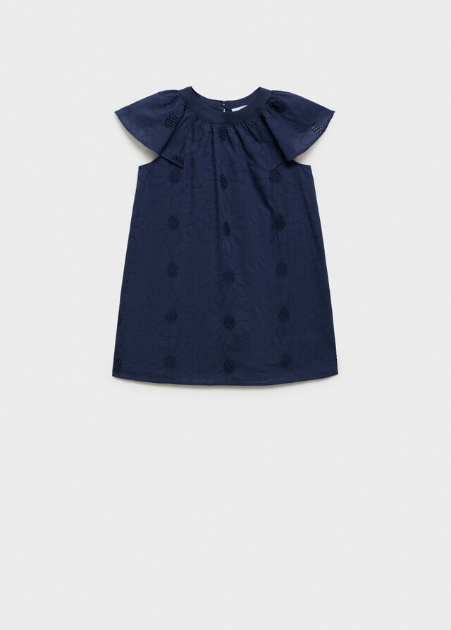 Mango Vestido Corto Bordado