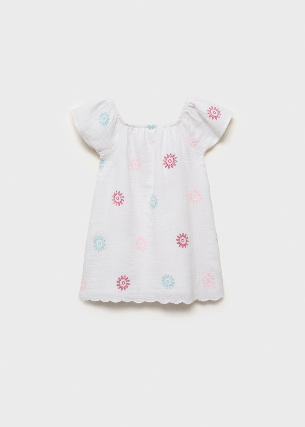 Mango Vestido detalles bordados