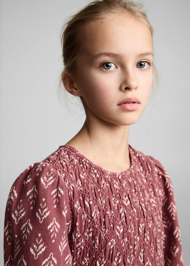 Mango Vestido Estampado Volantes