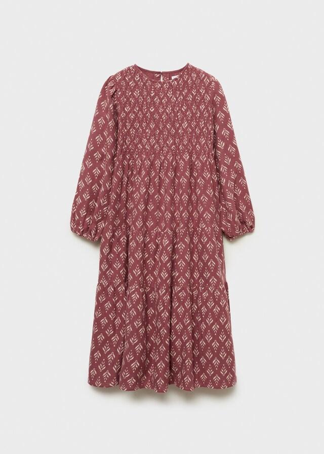 Mango Vestido Estampado Volantes