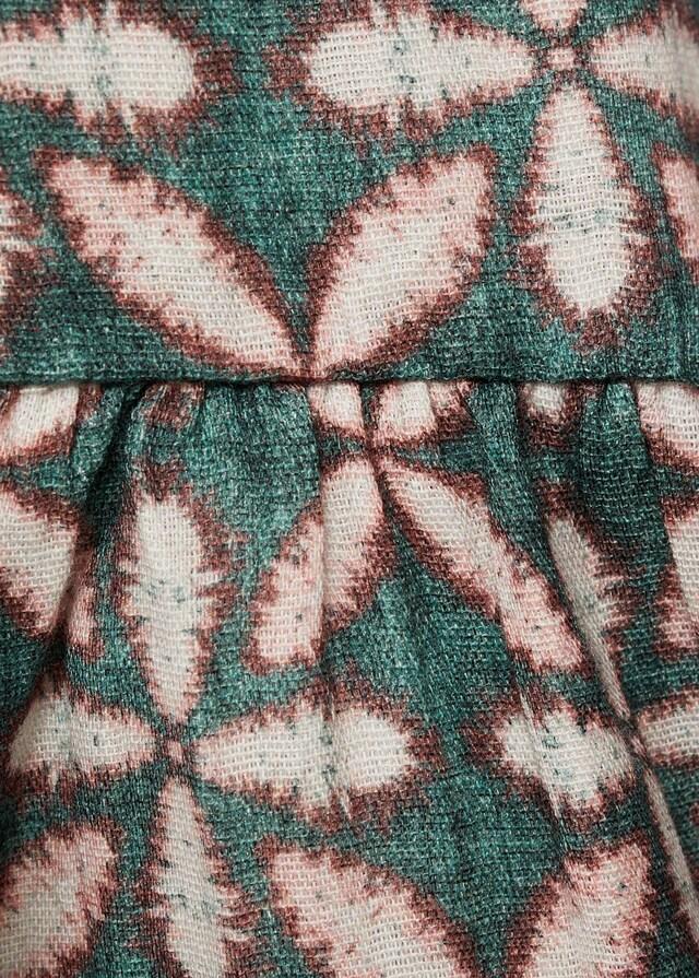 Mango Vestido Estampado Volantes