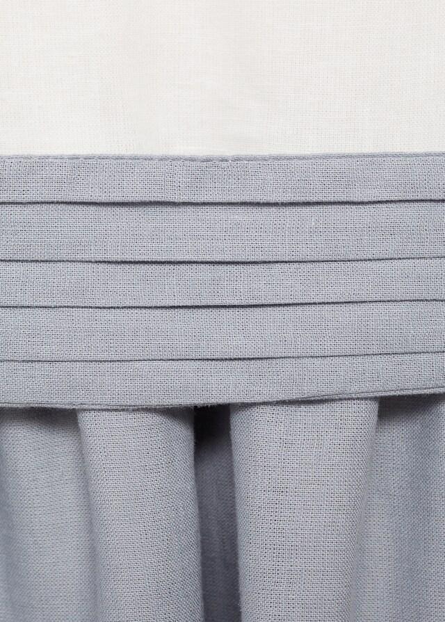 Mango Vestido Falda Contraste