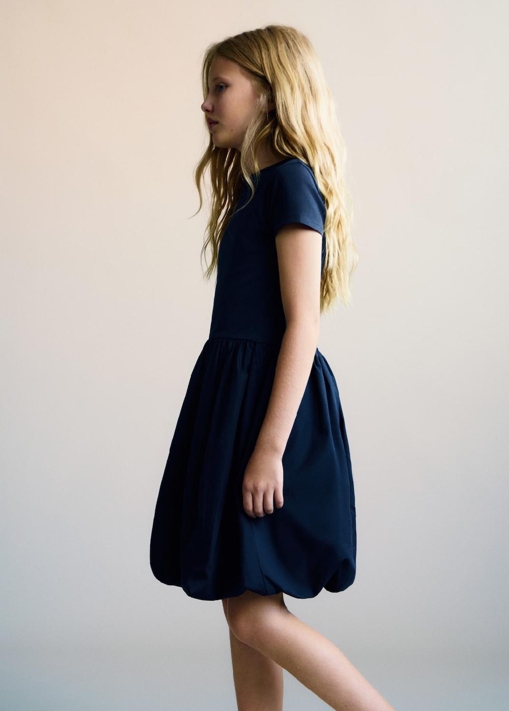 Mango Vestido falda globo