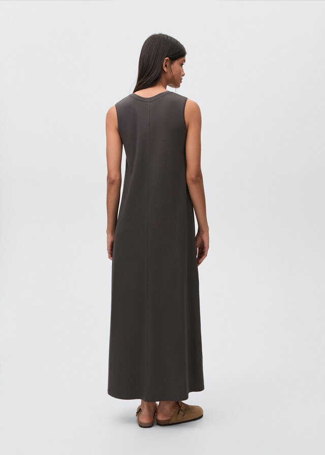 Mango Vestido Largo Sin Mangas