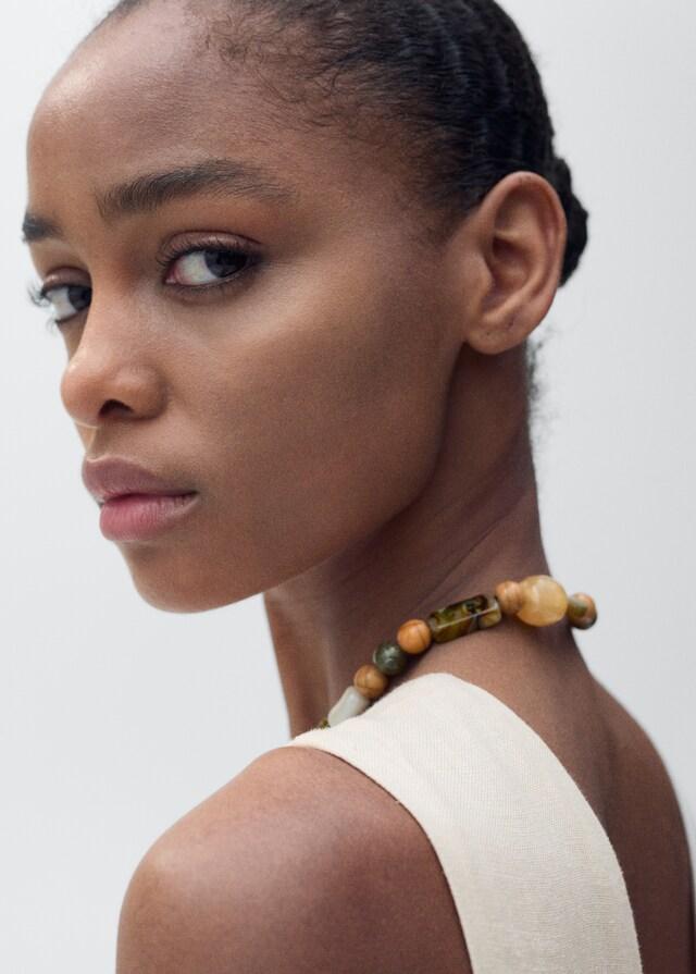 Mango Vestido Lino Cinturón