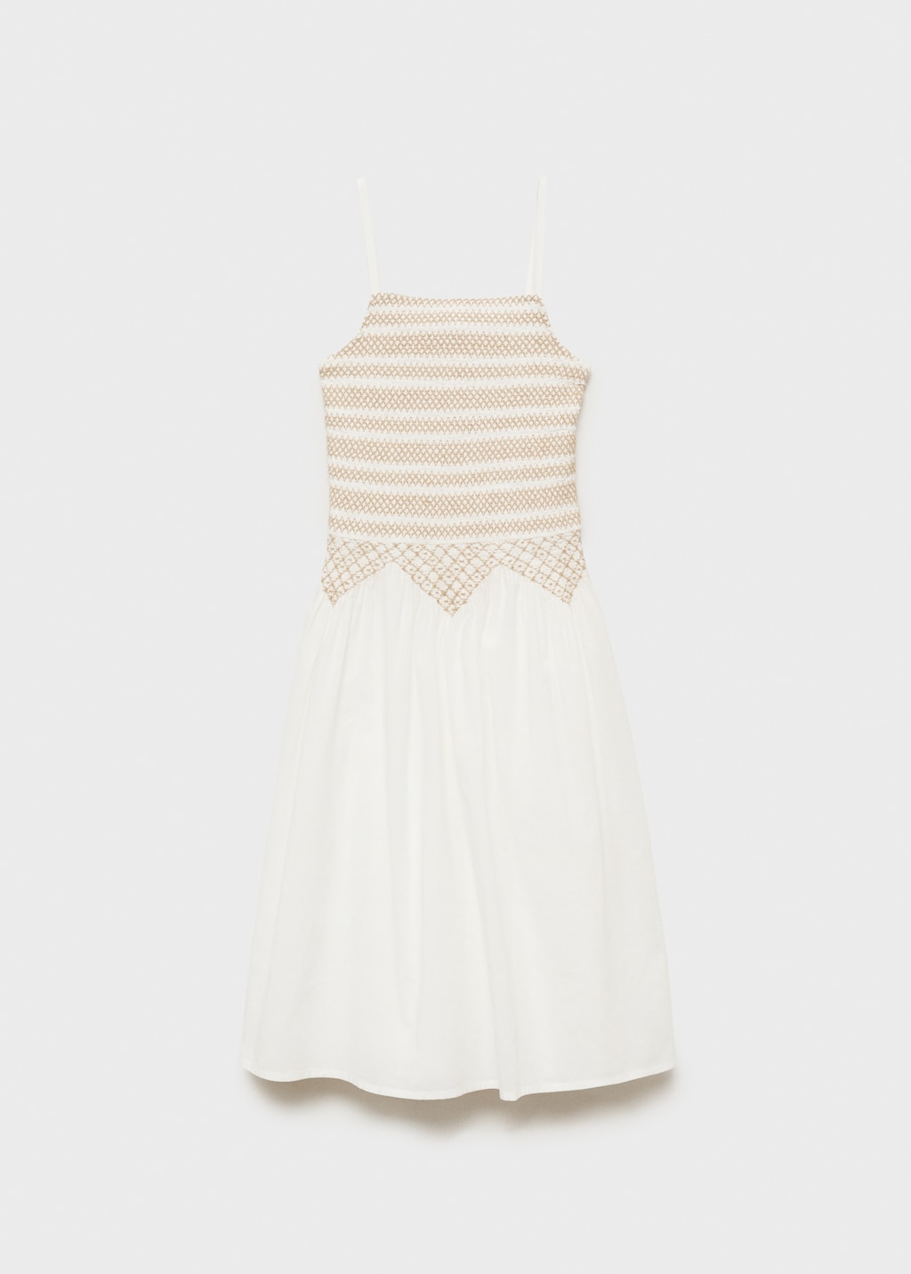 Mango Vestido midi bordado