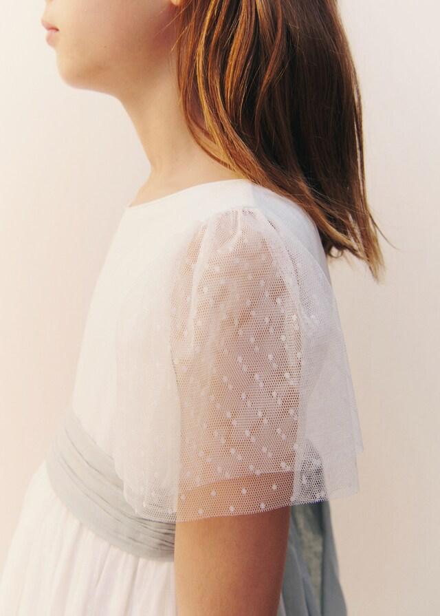 Mango Vestido Plumeti Lazo