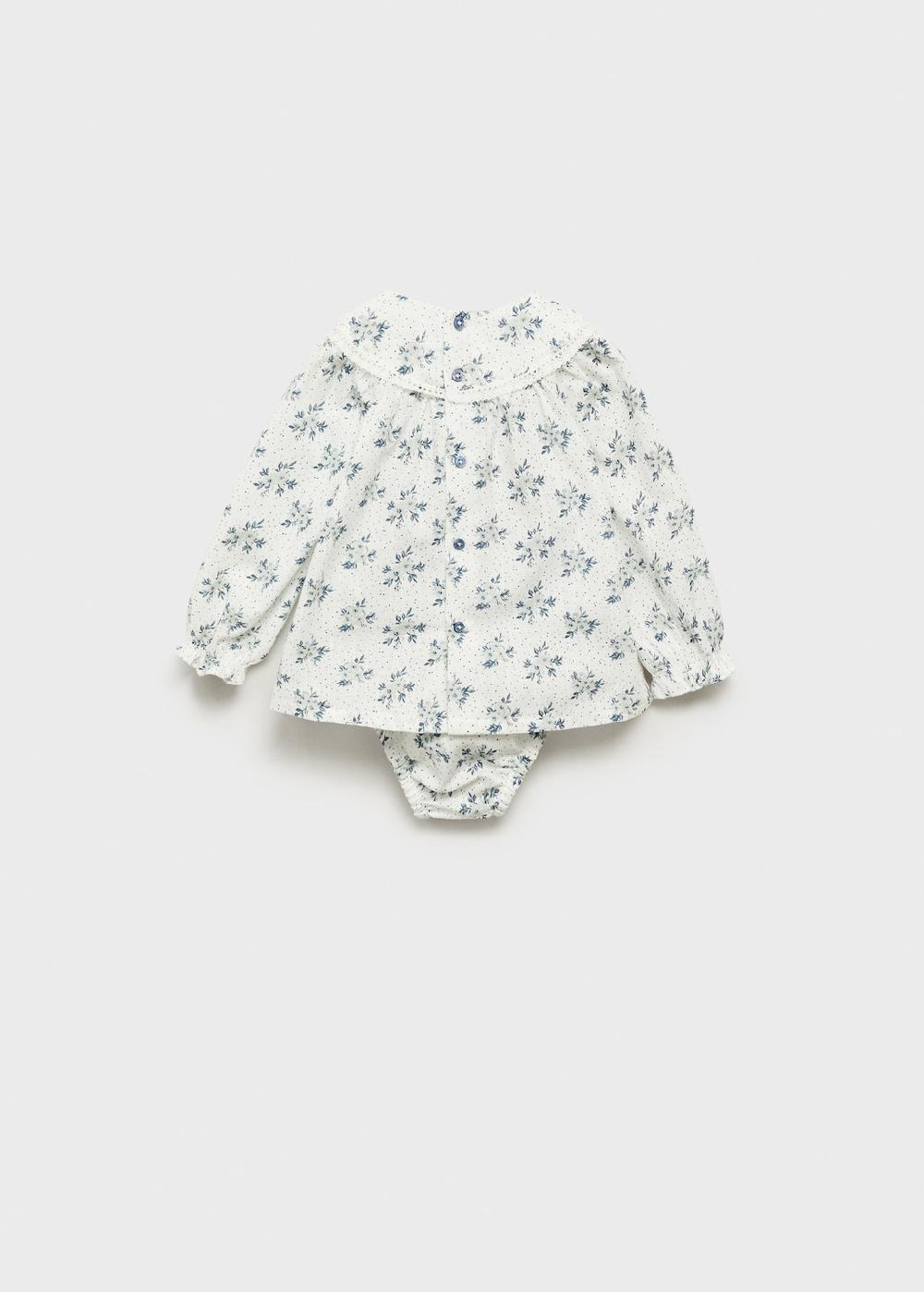 Mango Vestido y ranita algodón