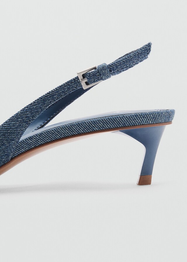 Mango Zapato Denim Tacón