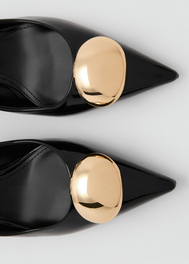 Mango Zapato Kitten Adorno Metálico