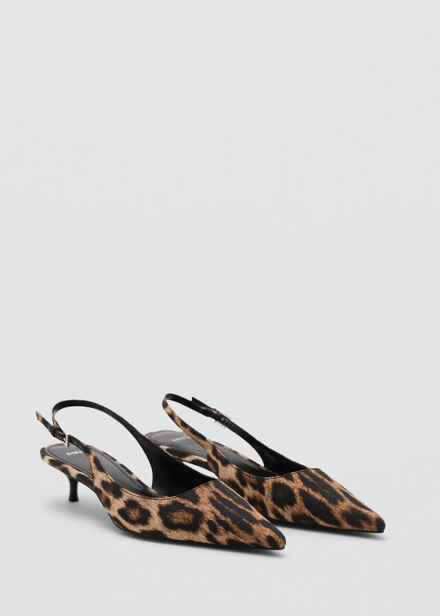 Mango Zapato Tacón Leopardo