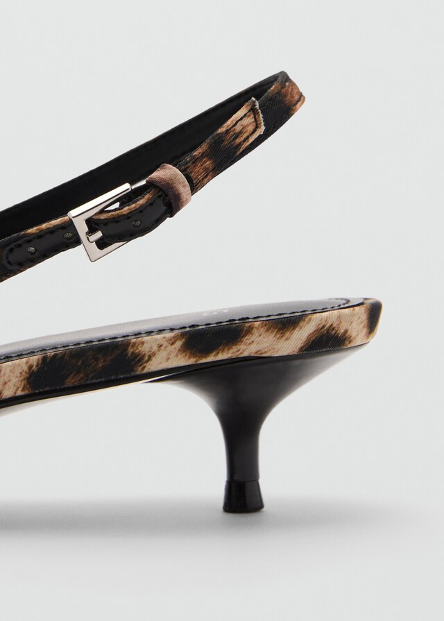 Mango Zapato Tacón Leopardo