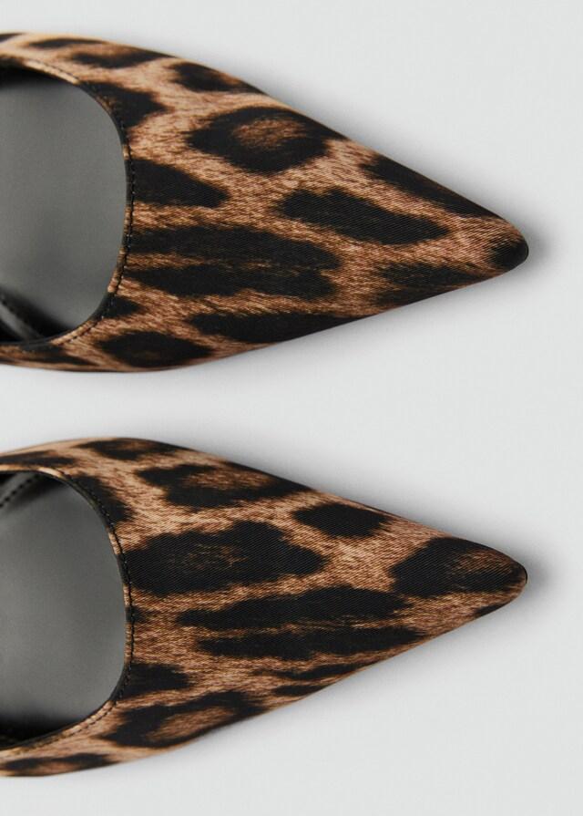 Mango Zapato Tacón Leopardo