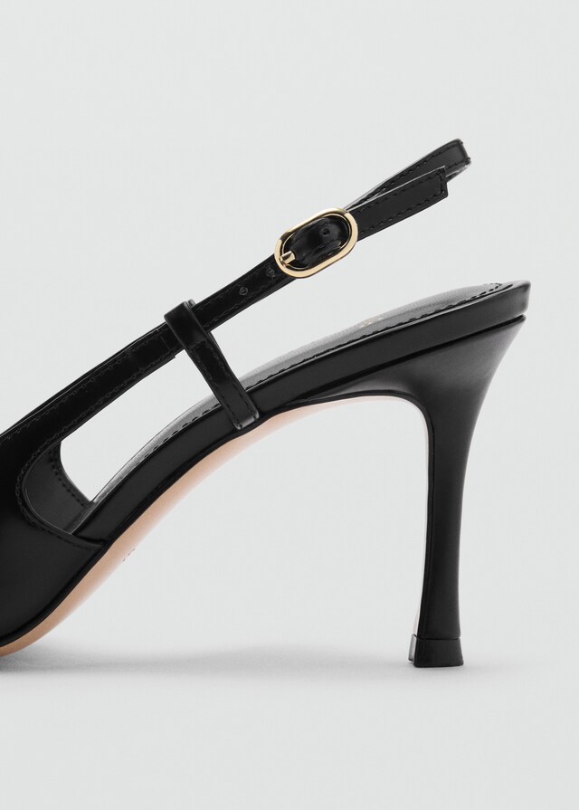 Mango Zapato Tacón Piel Punta