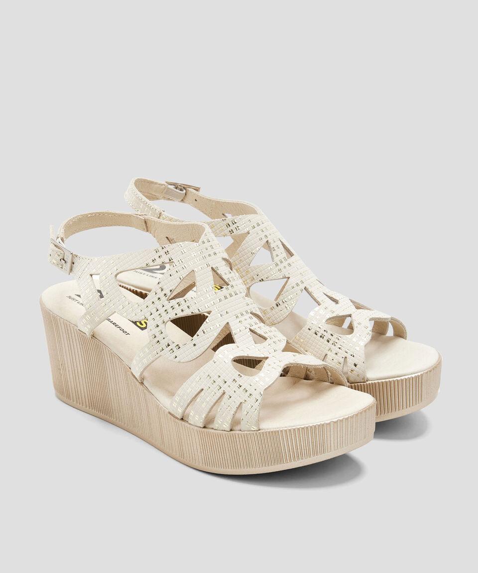 24 Hrs Sandalias De Plataforma Petri En Piel Mujer