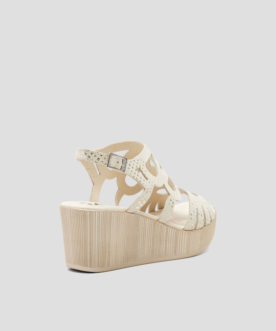 24 Hrs Sandalias De Plataforma Petri En Piel Mujer