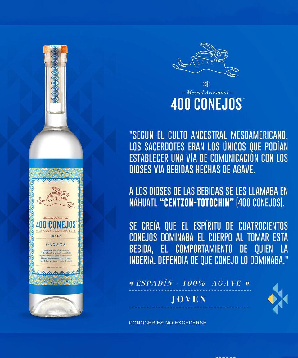 400 Conejos Mezcal Espadín 400 Conejos 750 Ml