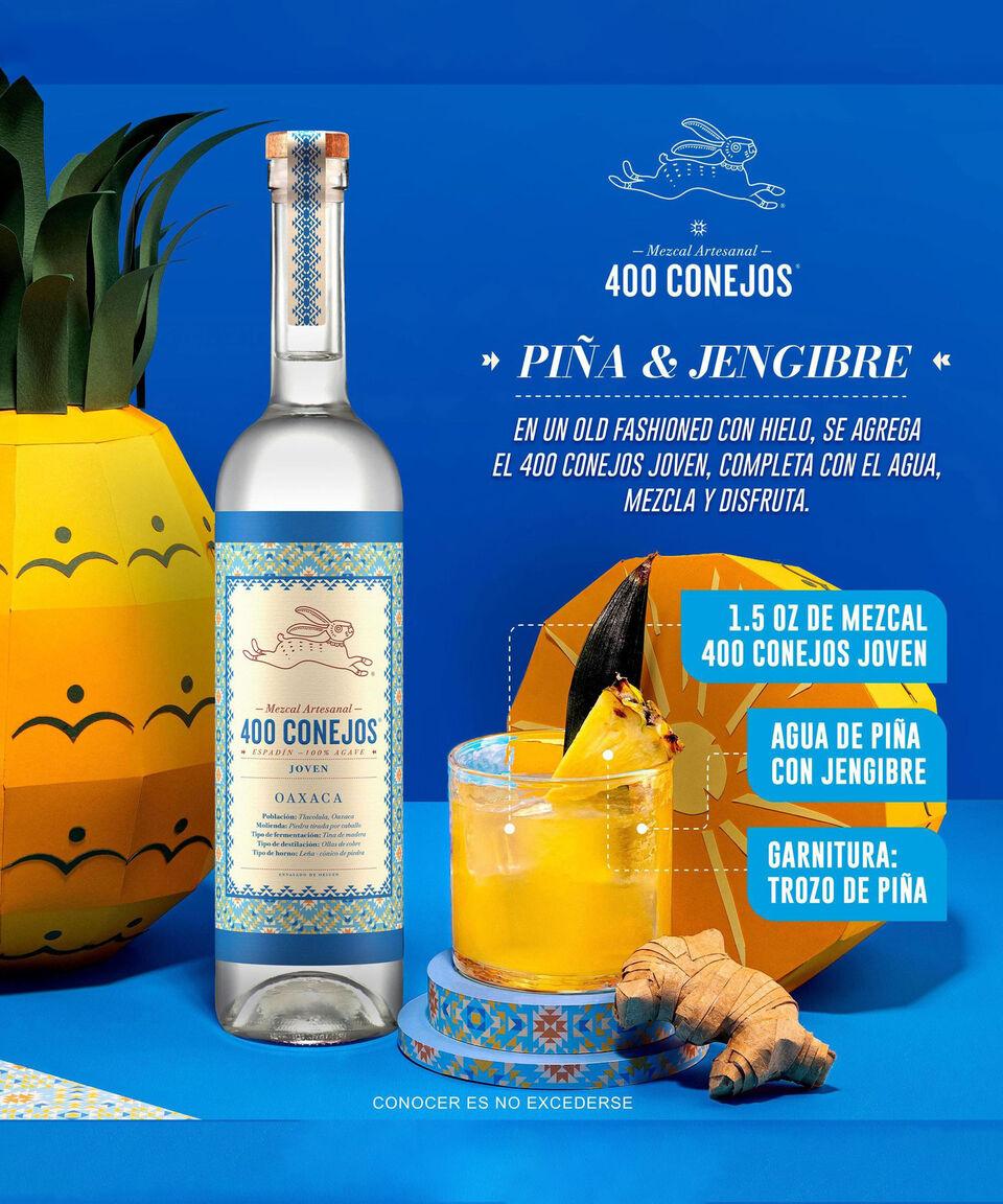 400 Conejos Mezcal Espadín 400 Conejos 750 Ml