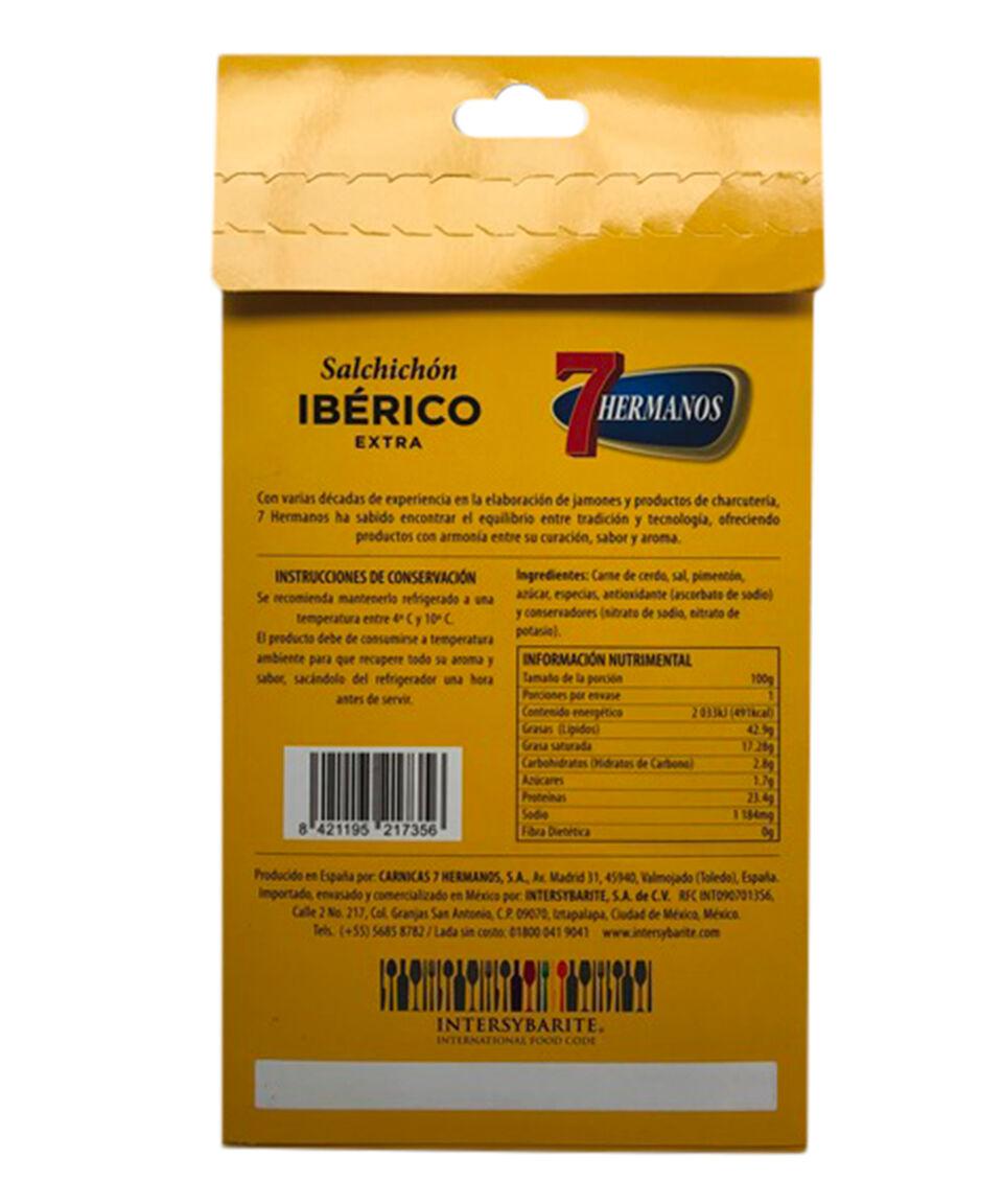 7 Hermanos Salchichón Ibérico Extra 100 G